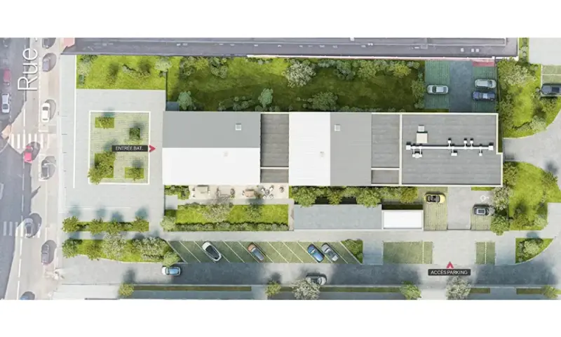 Vue du programme à Villeneuve D'ascq