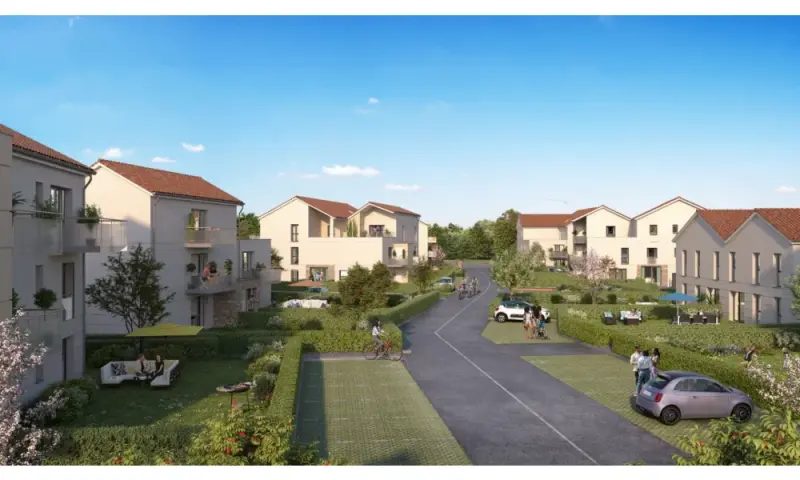 Vue du programme à Vouneuil Sous Biard