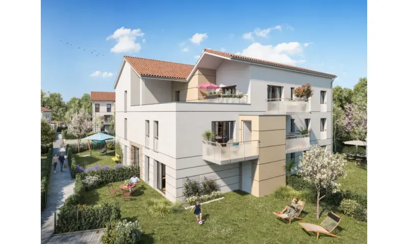Vue du programme à Vouneuil Sous Biard
