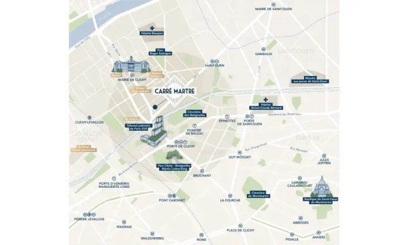 Vue du programme à Clichy